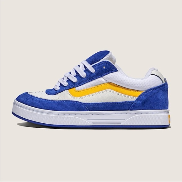 Vans Skate Estazzo Shoe Blue Yellow Women 9.0 US - Picture 2 of 9